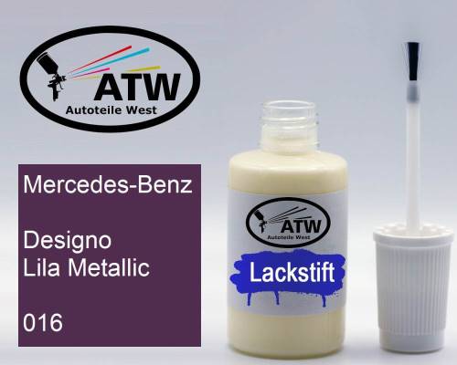 Mercedes-Benz, Designo Lila Metallic, 016: 20ml Lackstift, von ATW Autoteile West.